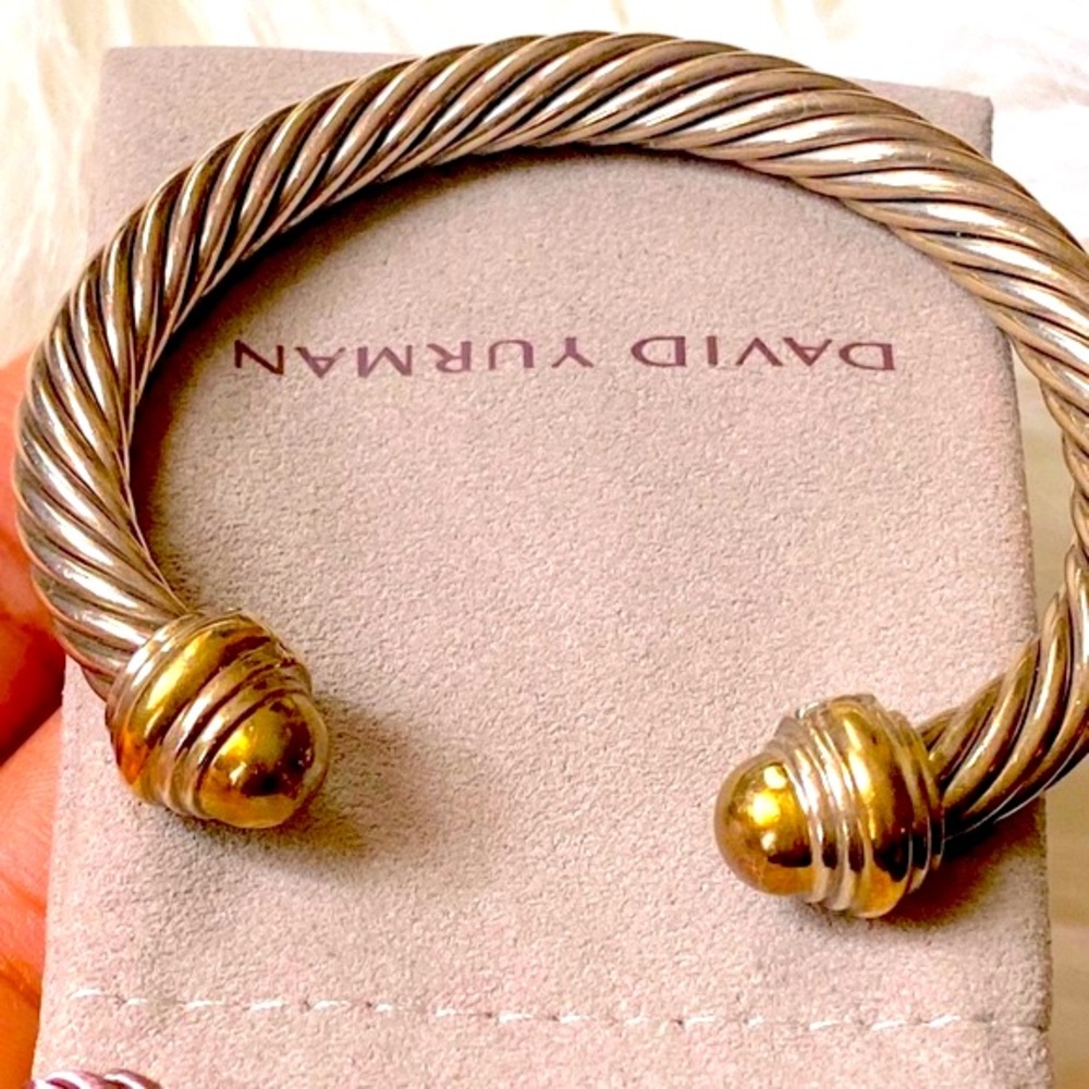 David Yurman cable bracelet in 14k Gold Dome